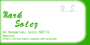 mark solcz business card